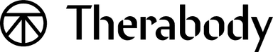 Black Therabody logo.