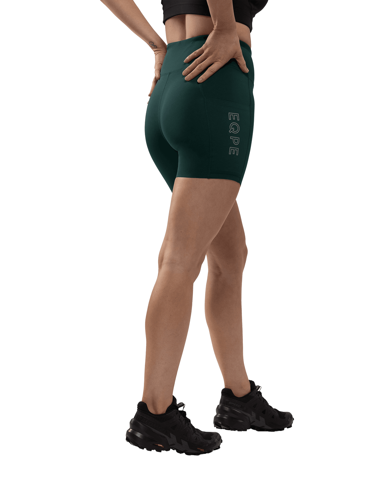 Bïelve Active Shorts W Deep Forest Green